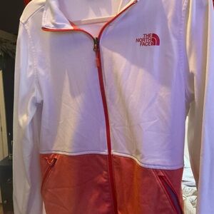 The North Face coral and White Apparel